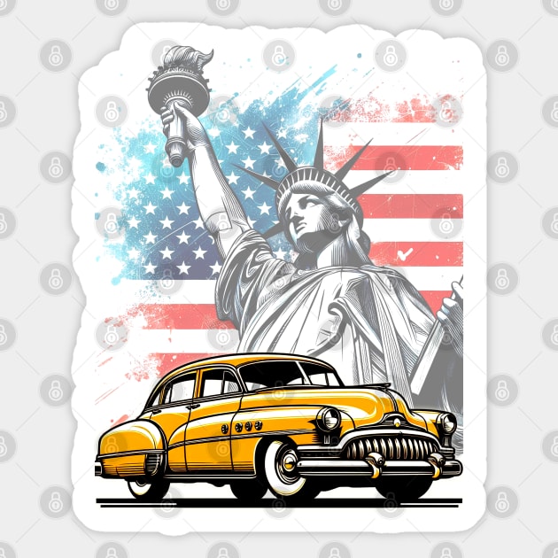 Roadmaster 1949 Sticker by SquareFritz